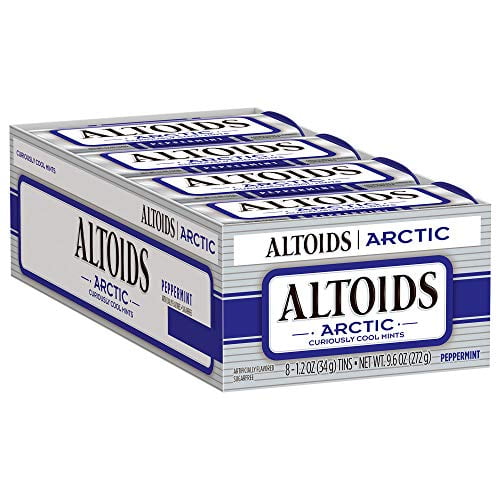 Photo 1 of Altoids Arctic Peppermint Mints, 1.2-Ounce Tin (Pack of 8)