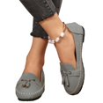 thumbnail image 2 of LTTVQM Womens Loafers Business Casual Flats Shoes Slip On Comfortable Lightweight Penny Loafers Work Office Driving Flats Dress Shoes Gray 41(US-8.5), 2 of 5