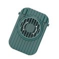 thumbnail image 3 of Ventilador de enfriamiento Recargable sin hojas Enfriador colgante para el cuello Ventilador de aire mínimo portátil ajustable, Verde oscuro Jumpingount HA005553-03, 3 of 6