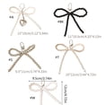 thumbnail image 5 of LICEWO Pearls Beaded Bowknot Keychain Ornament Handbag Charm Pendant for Girls Women, 5 of 14