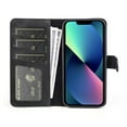 thumbnail image 5 of Flip Leather Wallet Mobile Phone Case for iPhone 13/iPhone 13 Pro/iPhone 13 Pro Max Full Cover Anti-slip Case with Card Slots Magnetic Kickstand Phone Holder, 5 of 6