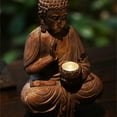 thumbnail image 6 of Buddhas Statue with Solar Light Home Garden Decors Sitting Meditating Buddhas Figurines for Outdoor Yard Ornaments, 6 of 20