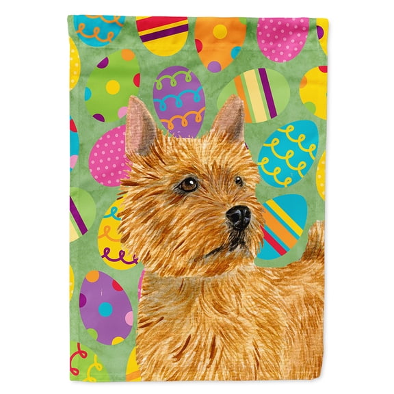 Norwich Terrier Easter Eggtravaganza Garden Flag