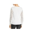 thumbnail image 2 of Le Gali Womens Doloris Pullover Sweater, White, X-Large, 2 of 2