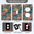 thumbnail image 3 of Yayeee Blank Wall Plate Cover 1-Gang 4.5"x2.7" Home Unused Decorative Outlet, Pink Water Lilies Pattern, 3 of 7