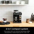 thumbnail image 5 of Ninja CFN602 Espresso & Coffee Barista System, Single-Serve Coffee & Nespresso Capsule Compatible, 12-Cup Carafe, Built-in Frother, Espresso, Cappuccino & Latte Maker, Black & Stainless Steel, 5 of 12