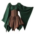 thumbnail image 1 of Vestido medieval de Halloween de fiesta de manga larga para mujer, 1 of 4