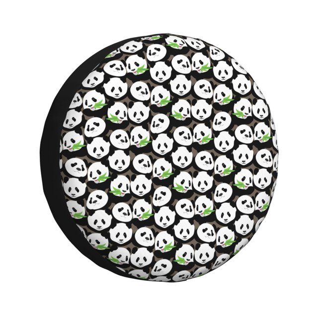 Balery Panda Bear Cubiertas para Neumáticos - Protector Resistente para Neumáticos de Camioneta, SUV, Remolque, Camper y RV-17 inch