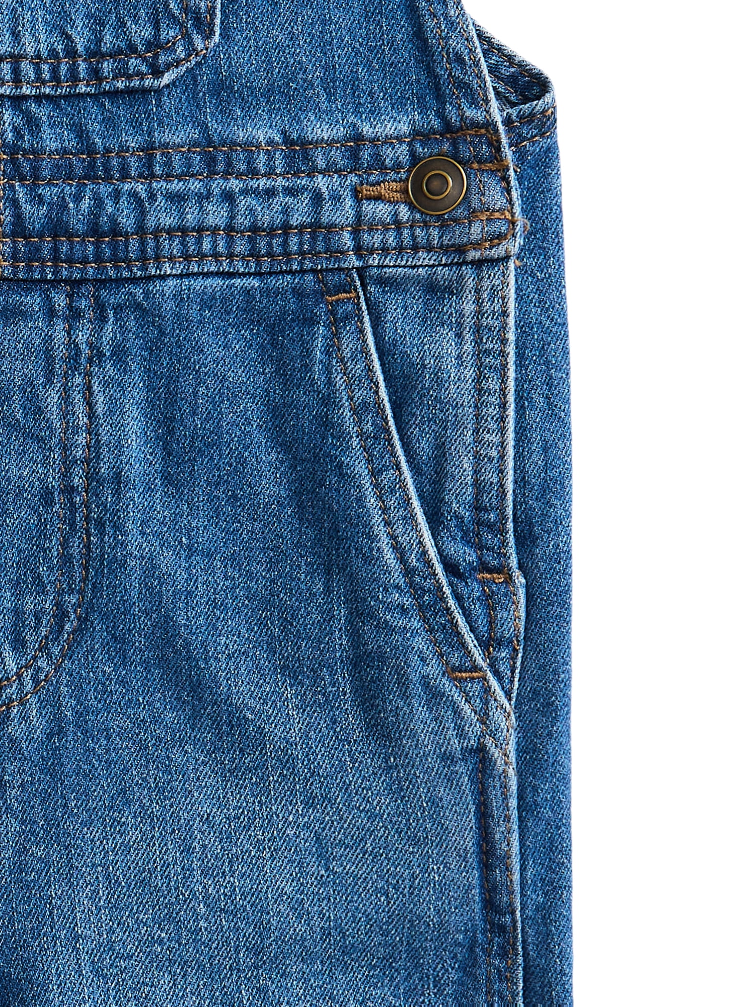 Wonder Nation Toddler Boys Denim Shortalls, Sizes 12M-5T