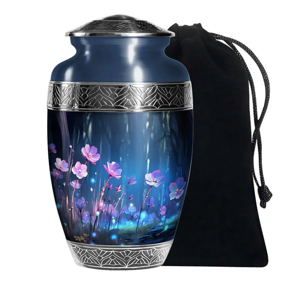 KARYLIZ Flower Urns For Human Adult Man & Woman Large Unique Urn For Ashes 10 Inch