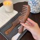 thumbnail image 4 of Walnut Wood Hair Comb, Walnut Wood Comb, Two-Pack Wood Hair Comb, 4 of 5