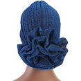 thumbnail image 7 of D-GROEE Shiny Flower Turban Shimmer Chemo Cap Hairwrap Headwear Beanie Hair Scarf, 7 of 7
