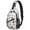 Pioneer Flower Floral Print Pattern-3, variant on Pioneer Flower Floral Print Pattern Sling Backpack, Unisex Hiking Chest Pack with Side Mesh Pockets, Breathable Padded Back Gift Ideas for Travel Shopping Commuting