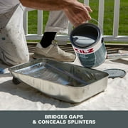 KILZ Over Armor Wood & Concrete Solid Coating Resurfacer، Exterior، Smooth، Slate Gray، 1 Gallon