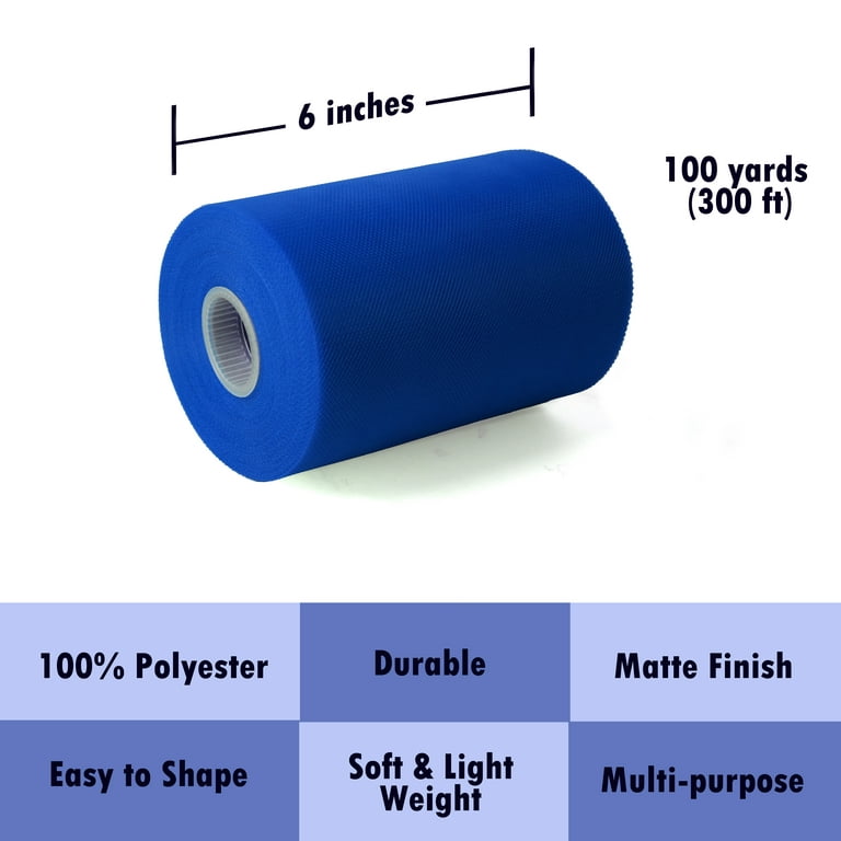 Soft Tulle Fabric Roll 54 x 40 yds - Baby Blue