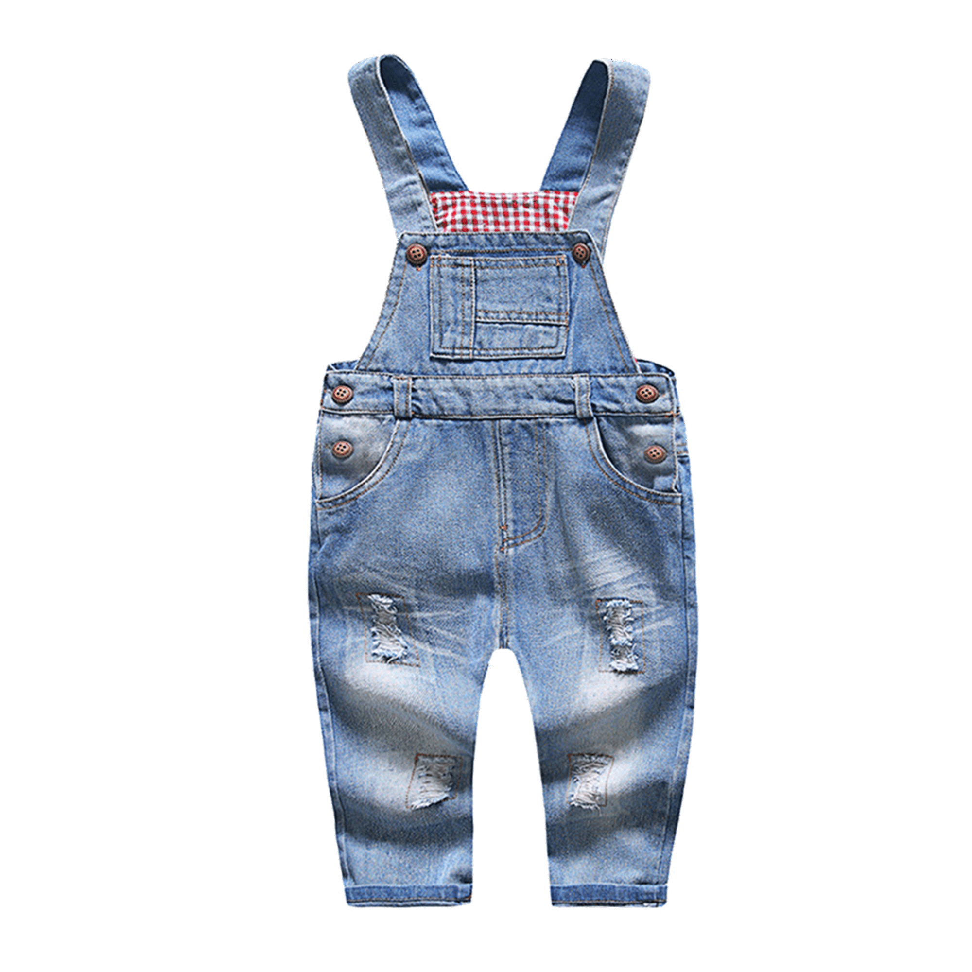KIDSCOOL SPACE Baby Little Boys Girls Blue Black Denim Overalls Blue 4 5 Years Walmart