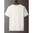 thumbnail image 2 of T-shirt Imprimé Motif Papa et Moi - Design Créatif Unique, Coupe Décontractée, Manches Courtes, Col Rond Classique - Parfait pour la Garde-Robe d'Été des Hommes, Idéal pour les Activités Extérieures Tee pour Adultes, Hommes, W, 2 of 7