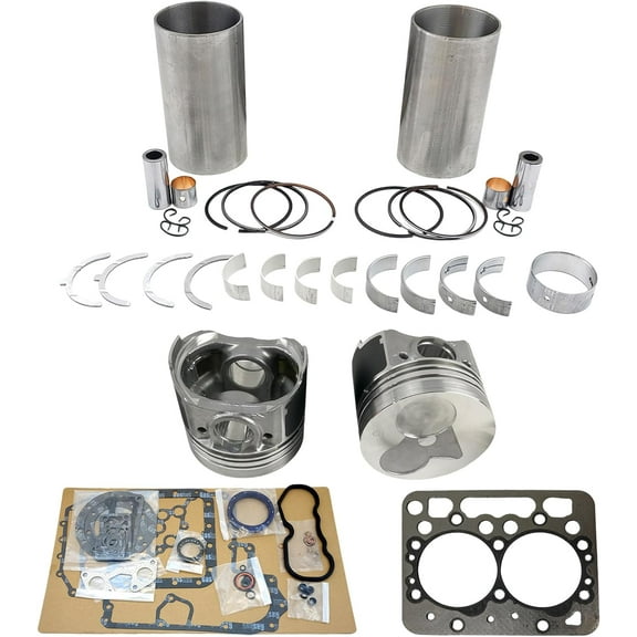 Z482 Engine Overhaul Rebuild Kit (No valve set) Compatible For Kubota Z482 Engine T1600H B1121 GB110 GB115 JB11 Tractor Piston Diameter 67mm