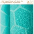 thumbnail image 6 of Ombre Blue Shower Curtain, Modern Geometric Shower Curtain for Bathroom with 12 Hooks Polyester Fabric Waterproof Shower Curtains Sets Machine Washable Decor Bath Curtain, 6 of 6