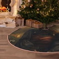thumbnail image 6 of Kdxio Lakeside Flower Field Cat Print Christmas Tree Skirt Christmas Xmas Tree Skirts Mat for New Year Holiday Christmas Party Decorations-48", 6 of 7