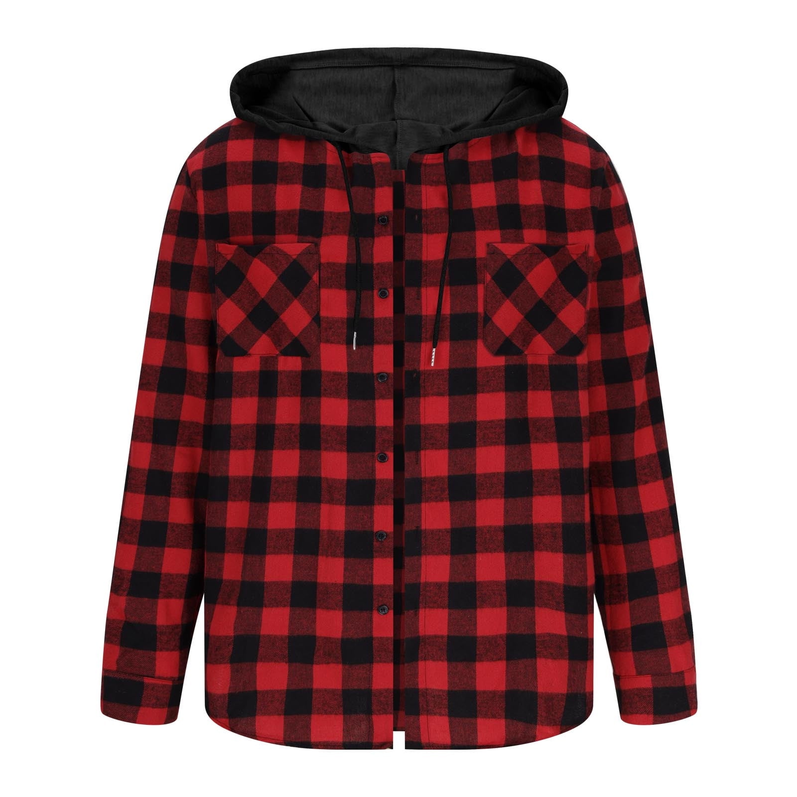 Lcziwo Hooded Plaid Jacket Men Casual Fashion Fall 2025 Shirts