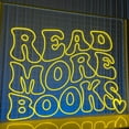 thumbnail image 4 of Glowneon Read More Book Neon Sign, Book Shop Library Wall LED Decor, 4 of 4