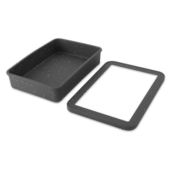 Thyme & Table 9" x 13" Silicone Baking Dish & Lid Set - Charcoal