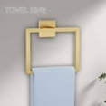 thumbnail image 4 of 5-Piece Bathroom Hardware Set Brushed Gold Towel Bar Set,Stainless Steel Towel Holder Set for Bathroom,Wall-Mounted Towel Rack Set 23.6in, 4 of 14