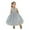 Silver, variant on Odeerbi Girls Birthday Party Dresseses Toddler Net Yarn Embroidery Rhinestone Bowknot Sequins Gown Long Dresses Headband Suit Pink