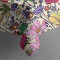 thumbnail image 5 of Pioneer Flower Floral Print Pattern Square Tablecloth,Waterproof Square Table Cover,Wipeable Spillproof Washable Table Cover for Home Kitchen Party Decor 52"x52"(132x132cm), 5 of 6