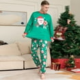 thumbnail image 3 of Matching Family Pajamas Sets Christmas PJ's Santa Print Top and Pants Bottom Sleepwear, 3 of 8