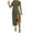 Army Green, variant on Opening Womens Dresses Bodycon Solid Sexy Green Comfort Fit Short Sleeve Long Sheath Dress