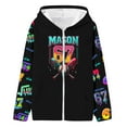 thumbnail image 3 of WAYUTE Girls Sweatshirts Long Sleeve Zip Up Hoodie with Cute Print Pullover for Kids and Toddler Casual Wear and Sports Outdoor Activities, 3 of 4