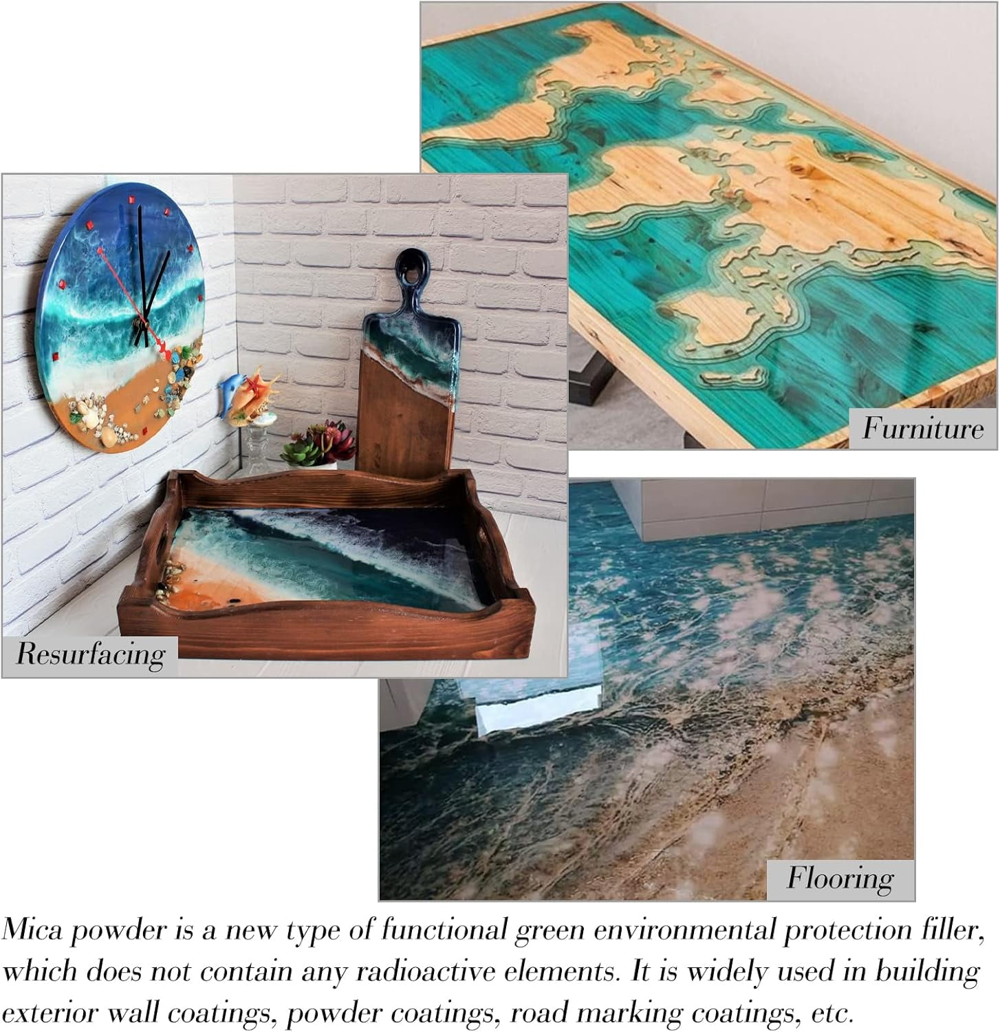 Mica Powder - 15 Colors Epoxy Resin Pigment - Shimmery Pigment Powder for Slime, Paint, Soap Making, Nail Polish, Epoxy Resin, Candle Making, Bath Bombs