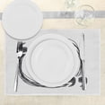 thumbnail image 3 of Ambesonne Live Laugh Love Place Mats Set of 4, Happy Lifestyle, Standard Size, Pearl and Dark Grey, 3 of 6