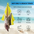 thumbnail image 4 of GZHJMY Beach Towel for Women Girls, Cat Head with Rainbow Bath Towel, Oversized Lightweight Sport Towel, 31x51 Inch, 4 of 7