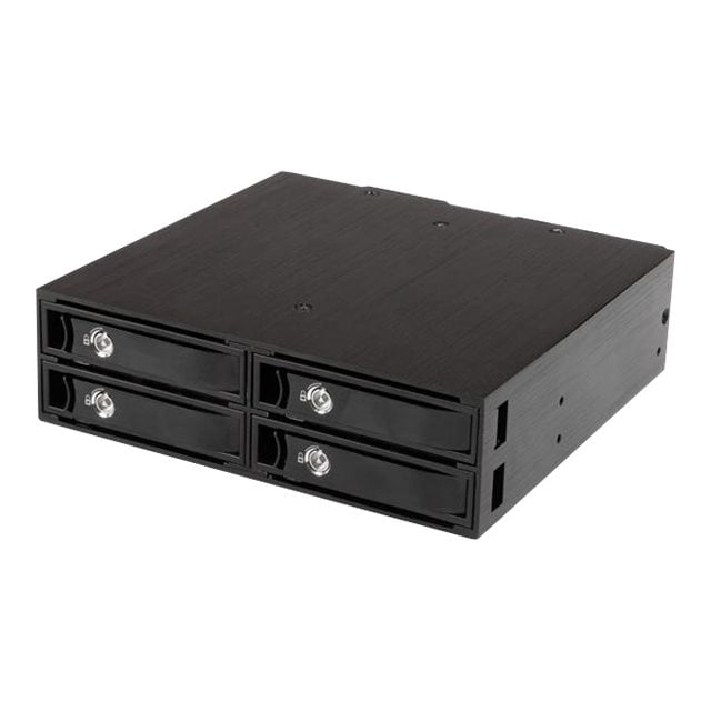 StarTech.com 4-Bay Mobile Rack Backplane for 2.5in SATA/SAS Drives - Hot Swap SSDs/HDDs from 5-15mm - Supports SAS II & SATA III (6 Gbps) - Storage enclosure - 4 bays (SATA-600 / SAS-2) 0 - for P/N: SATBP125VP, SATSASBP125