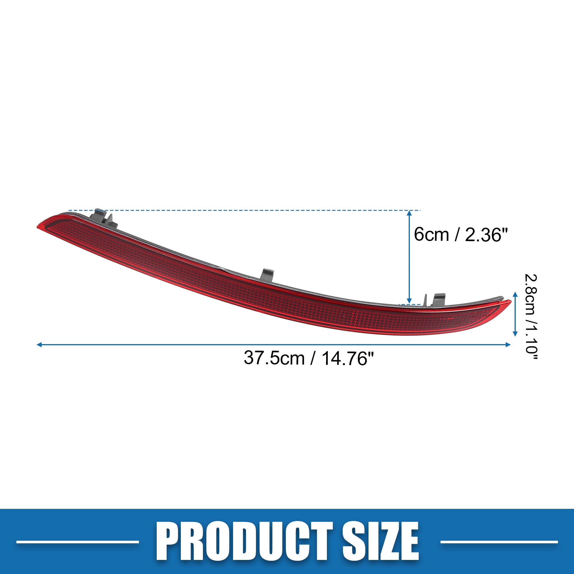 Unique Bargains Rear Bumper Reflector Light for Mercedes Benz W166 ML350 ML400 ML500 ML550