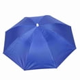 thumbnail image 1 of Paraguas de Manos, Paraguas al Aire Libre Sombro de Paraguas Sombreros de Paraguas de 65 cm Sombreros de Cabeza Protector para el Protector Solar A PRUEBA DE VIENTO Paraguas, 1 of 7