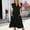 Black, variant on Ayolanni V-Neck Women’S Dresses Pink Solid Flutter Short Sleeve Midi Dresses Girl Dresses S