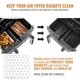 thumbnail image 3 of Air Fryer Paper Liners for Ninja Foodi Dual Air Fryer DZ201,Air Fryer, 3 of 4