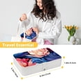 thumbnail image 5 of Flower Travel Jewelry Box Display Case with Removable Compartment - Portable PU Leather Organizer, 5 of 6