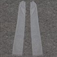 thumbnail image 1 of Guantes transparentes de encaje fino para mujer, guantes largos elegantes de tul, gasa de malla, Sexy, fiesta de boda, verano, vestido de Graduación, 1 of 4