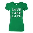 thumbnail image 2 of Wild Bobby, Anchor Wheels Love Lake Life, Women Slim Fit Junior Tee, Kelly, XX-Large, 2 of 4