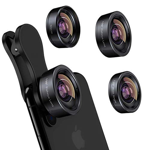 PIANUO Pro Lens Kit for iPhone and Android 0.45X Super Wide Angle Lens & 12.5X Macro Lens 2 in 1 HD Cell Phone Camera Lens Kit for iPhone X 8 7 6S 6S Plus 6 5S Samsung Android Smartphones