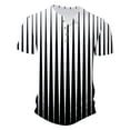 thumbnail image 2 of DDAPJ pyju Big and Tall T-shirts for Men Gradient Color Striped Button Front Short Sleeve Henley Shirt Lightweight Collarless Golf Shirts Summer Casual Workout Tee Clearance Sale Black 4XL, 2 of 4