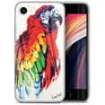 thumbnail image 1 of Case Yard iPhone-SE Case Clear Soft & Flexible TPU Ultra Low Profile Slim Fit Thin Shockproof Transparent Bumper Protective Cover Drop Protective Cell Phone Cases (Watercolor Macaw), 1 of 8