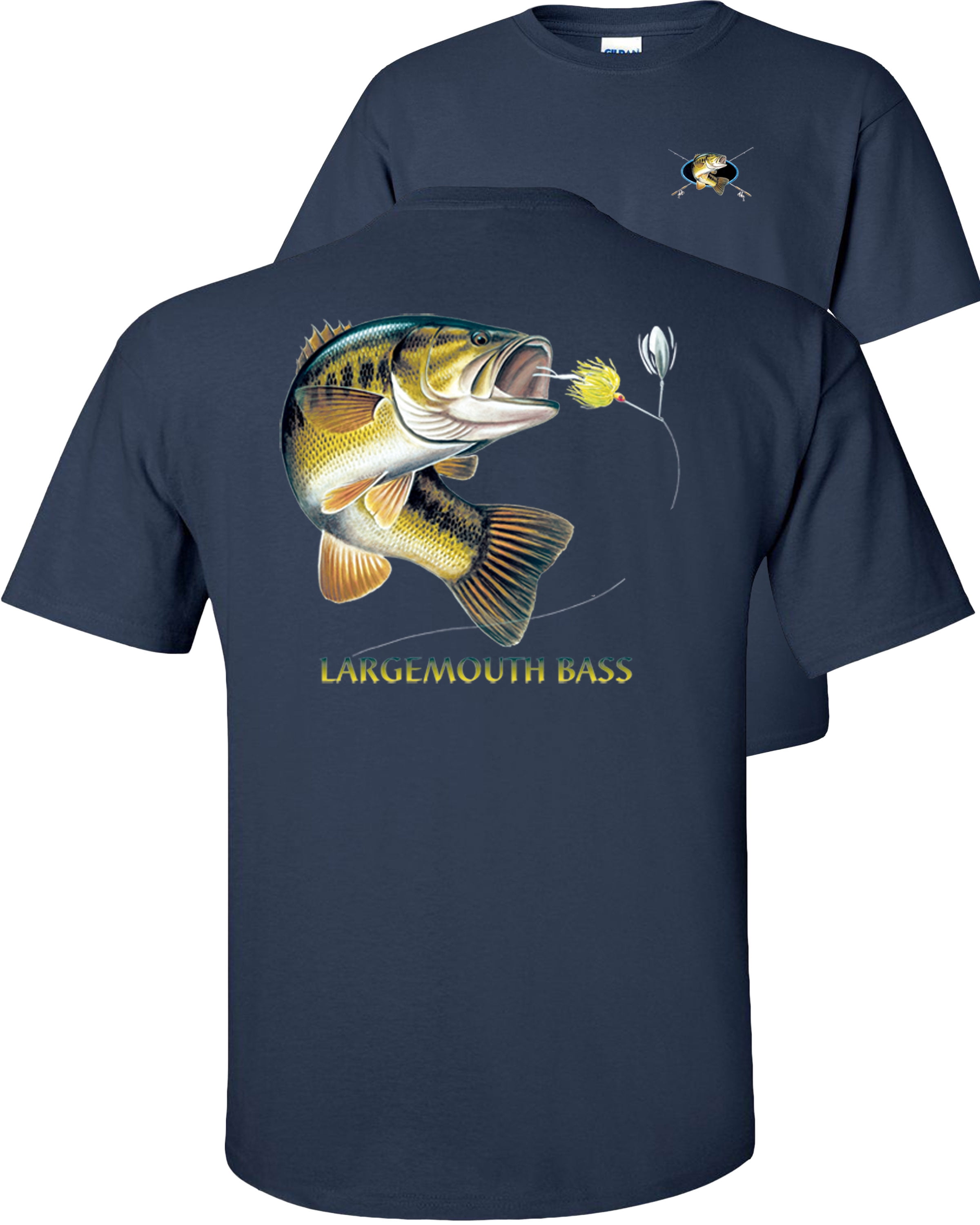 Fair Game Largemouth Bass Fish T-Shirt Combination Profile Bass Fishing Angler Fisherman-Sand-L, Adult Unisex, Size: Adult Large, Brown