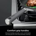 thumbnail image 2 of Ninja CW69010 NeverStick Comfort Grip Juego de utensilios de cocina de 10 piezas, antiadherente, duradero, resistente a los arañazos, apto para lavaplatos, horno hasta 400 °F, asas de silicona, gris, 2 of 5