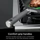 thumbnail image 2 of Ninja CW69010 NeverStick Comfort Grip Juego de utensilios de cocina de 10 piezas, antiadherente, duradero, resistente a los arañazos, apto para lavaplatos, horno hasta 400 °F, asas de silicona, gris, 2 of 5